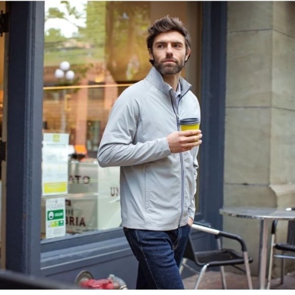 Cutter & Buck Mens Adapt Eco Knit Hybrid Recycled Full Zip Jacket Size XXL Gray - Picture 2 of 13